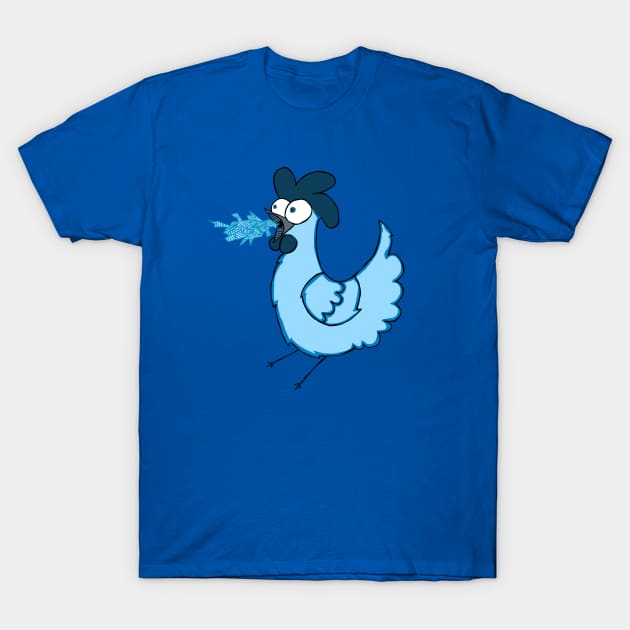 Gilbert the Ice Breathing Chicken of Doom T-Shirt by mm92